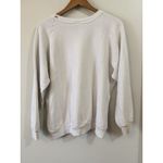 Guess Vintage 90s  Jeans Sweatshirt White Blue Spell Out Cut Tag Measures A Lg/XL Photo 3