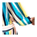Lane Bryant NWT Short Sleeve Blouse Multicolored Striped Belted Artsy Beachy Photo 7