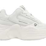 Naked Wolfe Temple Leather Platform Sneakers White - Women’s US 8 Photo 0