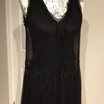 Max Studio NWOT Silk Embroidered Fluffy Sheer rave tunic camisole slip tee tank dress Relax Tired Photo 3