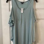 EXPRESS Women's light green Cold Shoulder Top size M brand new Photo 0