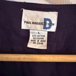 Vintage 90s Paul Harris Design Quilted Vest Size Large Boho Top Floral Patchwork Blue Photo 6