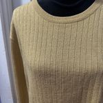 Sag Harbor Vintage Gold Metallic Long Sleeve Sweater in L Photo 1
