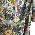 ESTELLE‎ Women's 3X Wildbloom Midi Dress Floral One shoulder Short Puff Sleeves Blue Photo 4