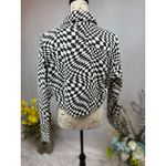 Elodie  Cropped Psychedelic Mesmerizing Jacket Black & White M Photo 8