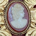 Vintage Unsigned Victorian Cameo Ornate Gold Photo 10