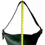 Coach VINTAGE Dark Green Leather Duffle Sac XL Crossbody Bucket Bag USA 9085 COA Photo 10