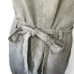 Cloth & Stone Anthropologie Green mini dress belted sleeveless scandi girl Photo 2