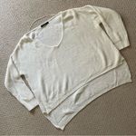 White Fox Boutique White Fox Oversized Relaxed Fit White Chunky Knit Sweater Small/Medium Photo 10