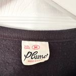 Plumo Pluma Vintage USA Made Black 80s Shimmer Floral Metallic Fan Sweatshirt M Size M Photo 5