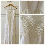 ASTR The Label Cotton & Bohemian Tassel Tie Lace Maxi Dress, Off-White sz. XS Photo 13