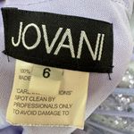 Jovani  05839 Perri Plunging Neck Mermaid Prom Dress Gown size 6 Periwinkle $700 Photo 12