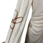 With Jean NWT  Andy Burton front mini dress in cream sz M Photo 5