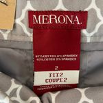 Merona NWT  size 2 gray and white below the waist straight leg pants Photo 3