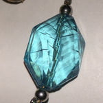 Yellow Green Blue Multicolor Silver Tone Boho Beaded Necklace Photo 3