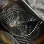 Prada EUC Milano Tessuto Catena Black Shoulder Purse w/ Chain Strap One Size Photo 5