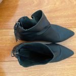 Topshop Black Leather Ankle Short Heel Pointy Toe Box Boots Photo 6