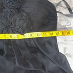 Bill Levkoff  Black One-Shoulder Gown with Floral Accent Photo 12