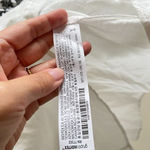 ZARA  Loose White Top Blouse with Black Embroidered Short Sleeve Womens‎ Size XS Photo 3