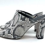 Vince Heath-B Sahara Leather Mule Sandals Snake Skin NWT/NIB Photo 2