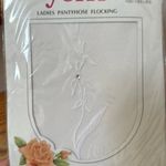 Yoffi Vintage Bridal Rhinestone Embellished Pantyhose White One Size VTG Photo 3