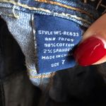 Blue Asphalt Distressed Patchwork Skinny Jeans Photo 5