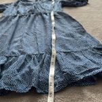 Lucky Brand 🍀 Women’s Blue With White/Red Polka Dots Casual Summer Dress Size M Photo 6