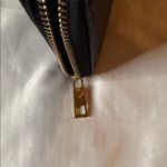 Black Leather Wallet with Gold Accent Photo 3