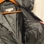 Larry Levine Warm cozy  down feather black puffer coat fur collar pockets Photo 4