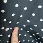 Kut From The Kloth  black polka dot satin button down shirt size S Photo 75