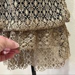 Vintage Crochet Sleeveless Top Small Tan Photo 10