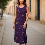 Norton Mcnaughton VINTAGE 90s Floral Maxi Dress Photo 9