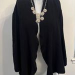 Eileen Fisher  Black Marino wool cardigan XL Photo 0