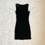 Love Culture  Y2K Colorblock Hourglass Bodycon Mini Dress XS Black White Burgundy Photo 4