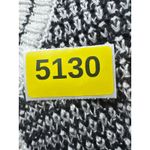 Talbots  Black White Striped Knit Open Front Fringe Cardigan Sweater Women's L Photo 8