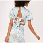 Nasty Gal Nasty‎ Gal Blue Satin Crop Top Size 2 Photo 8