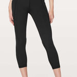 Lululemon  Time To Sweat Crop 23” Luxtreme Size 6 Black High Rise Activewear Photo 0