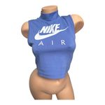 Nike  Air mock neck tank small sleeveless T-shirt purple workout active crop top Photo 1