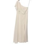 Marchesa Notte Cosenza One Shoulder Chiffon Gown Dress Women’s Size 10 Flawed Photo 1