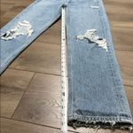 AGOLDE 90’s Mid Rise Straight Distressed Button Fly Blue Jeans Size 23 Photo 11