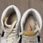 Nike Blazer Mid 77 Vintage White Black Leather Sneakers Shoes Women US 8 Photo 12