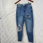 Topshop Super Ripped Mom Jeans in mid blue Size 26 Photo 2