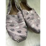 Toms  Classic Slip On Shoes Gray Black White Pattern Casual Comfort 10W Photo 1