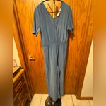 ASTR The Label Plisse Jumpsuit size Medium Blue Photo 2