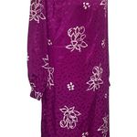 Vintage SCHRADER SPORT New York Purple Floral Dress 10 M/L Size undefined Photo 2