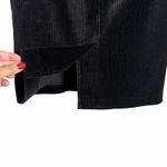 Weekend Max Mara Black Corduroy Pencil Skirt US 4 Stretch Back Slit Quiet Luxury Photo 4