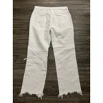 We The Free  People Womens Jeans Size 26 White Distressed Crop Button Pants Photo 8