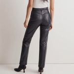 Madewell NWT  The '90s Straight Jean in Coated Midnight Blue Foil NN461 Photo 14