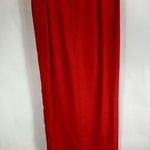 Alyce Vintage Maxi Skirt Red Crepe 32" waist Size L Photo 1