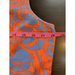 Talbots  Dress Women 10P Blue Orange Floral Fit & Flare Design Knee Length Cotton Photo 7